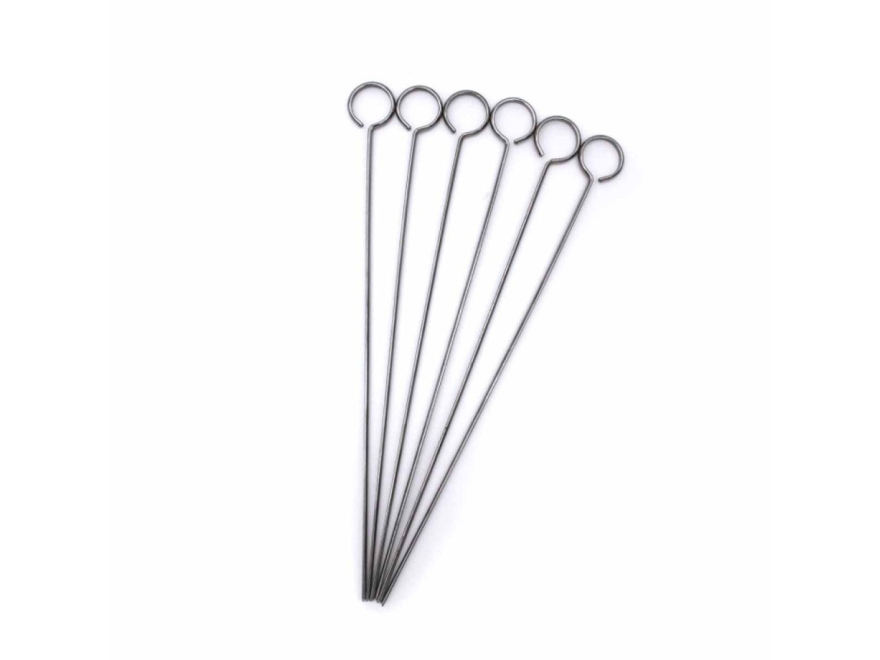 Set of 6 stainless steel skewers GRILLI 777303