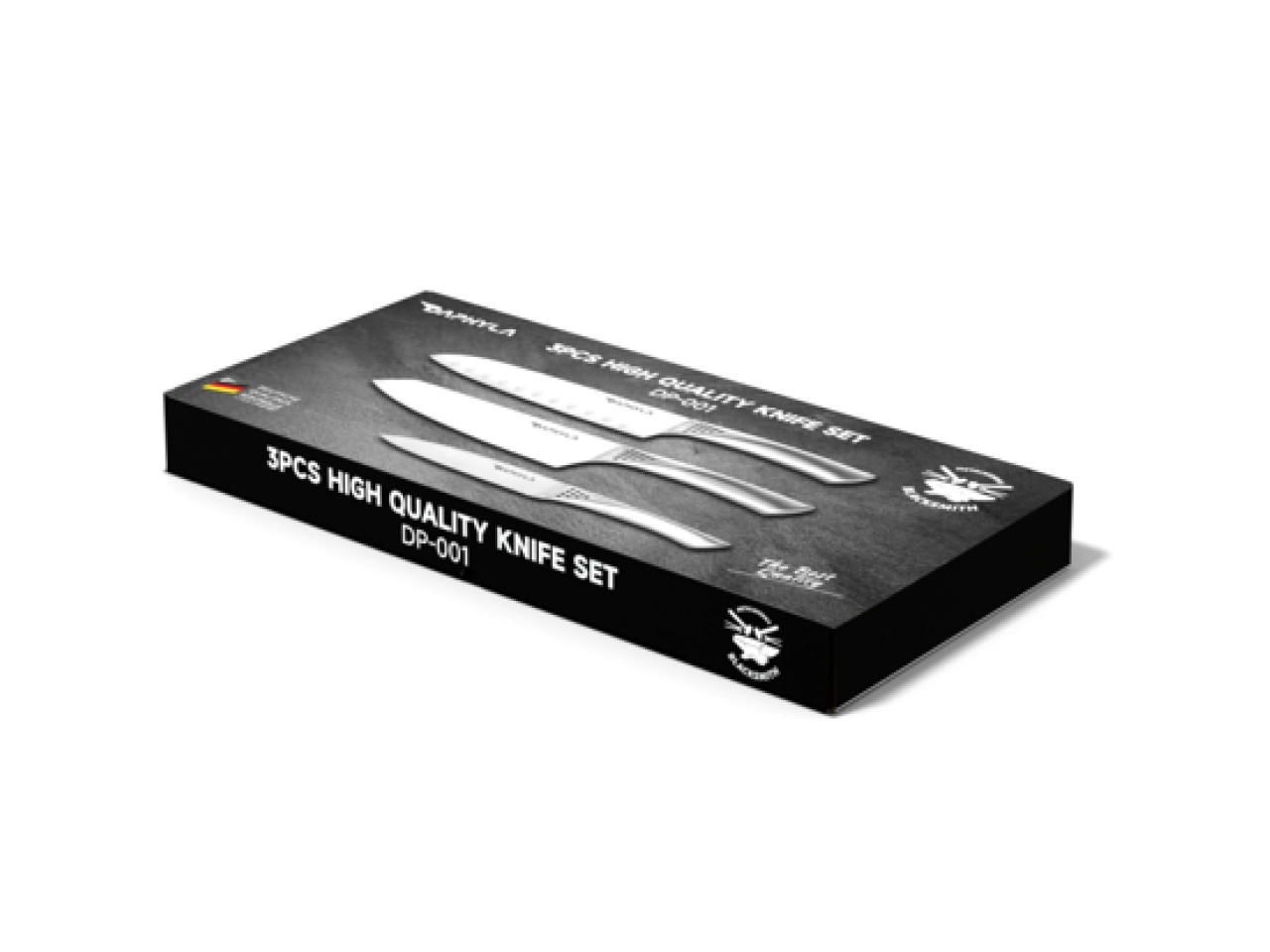 Set of 3 stainless steel knives GRILLI 777144