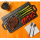 Cast iron plate with handles 46x23x1.5 cm GRILLI 777182