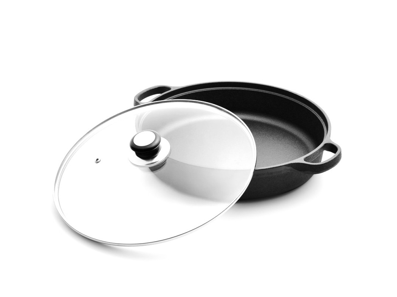 Cast iron frying pan with metal lid Ø30 cm GRILLI 777192