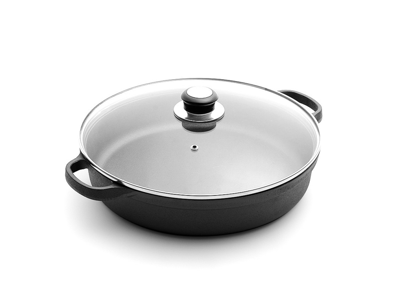 Cast iron frying pan with metal lid Ø30 cm GRILLI 777192