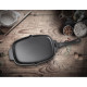 Cast iron frying pan with removable handle on wooden base 33.5x21 cm GRILLI 777201