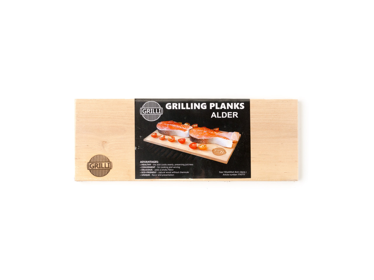 Alder barbecue boards 400*150*8 GRILLI 774777