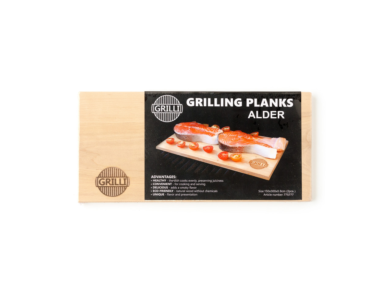 Alder barbecue boards 300*150*8 GRILLI 775777