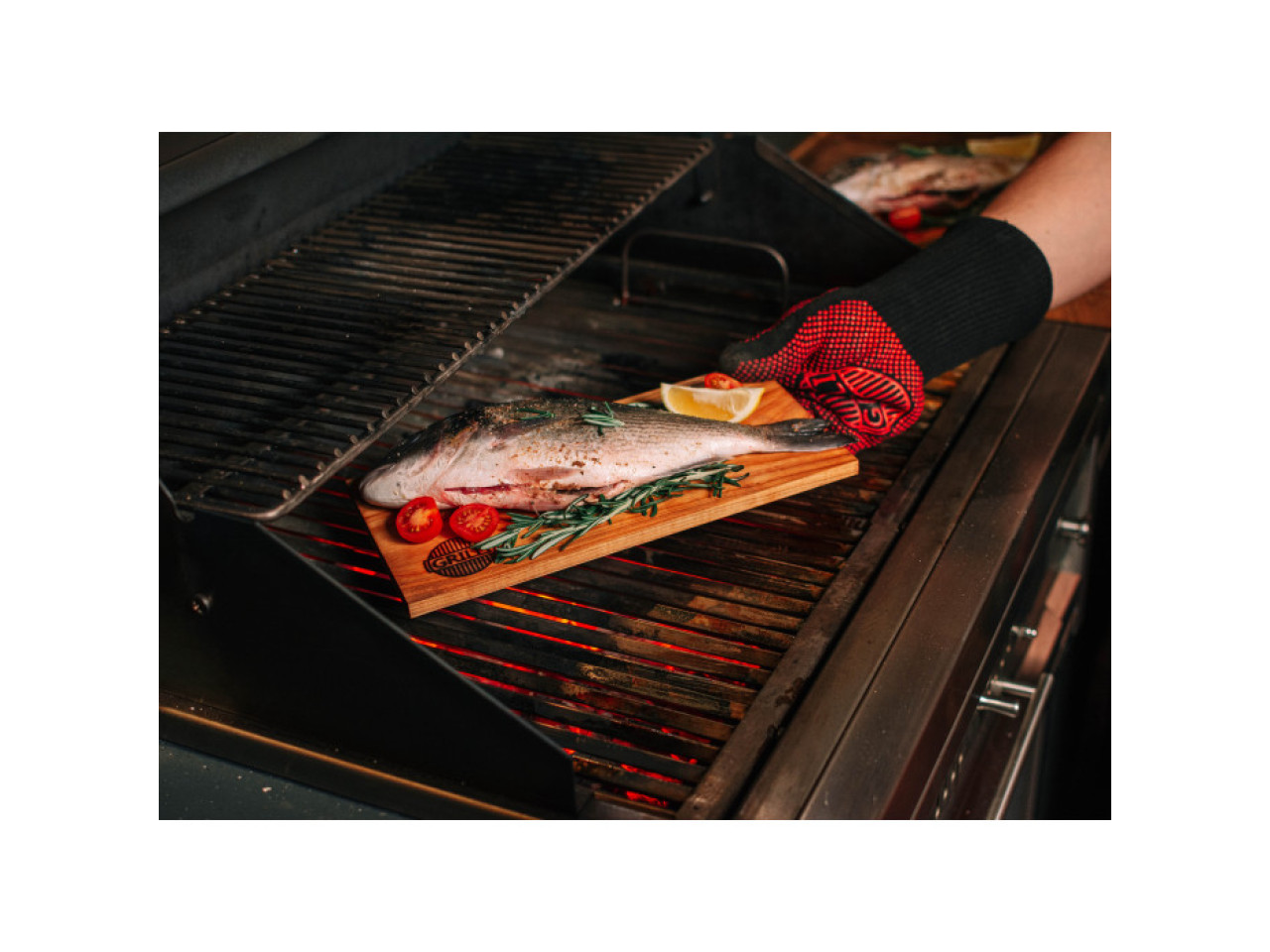 Alder barbecue boards 300*150*8 GRILLI 775777