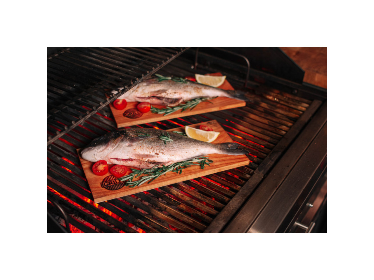 Alder barbecue boards 300*150*8 GRILLI 775777