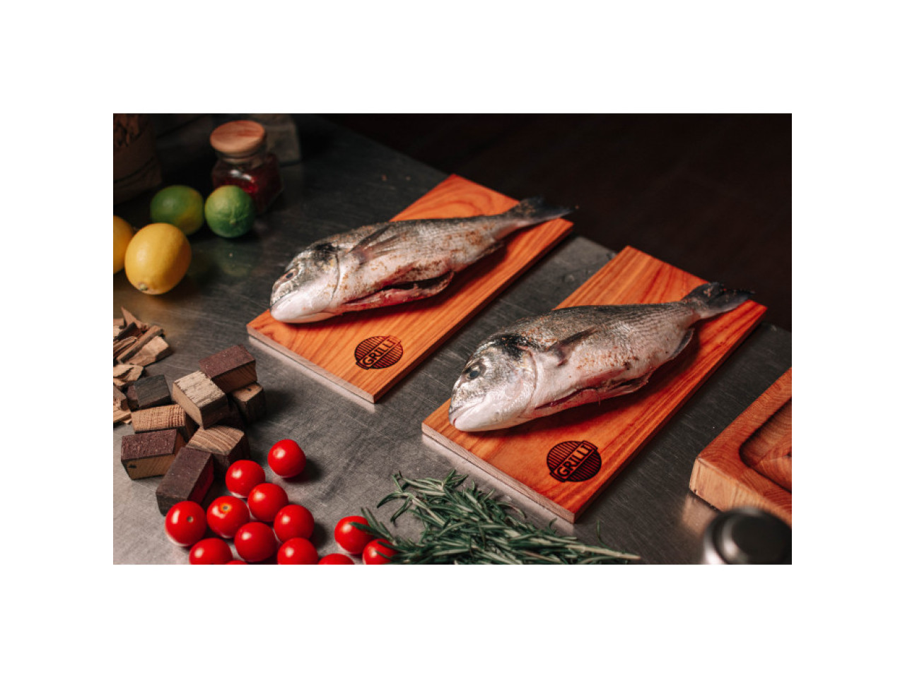 Alder barbecue boards 300*150*8 GRILLI 775777