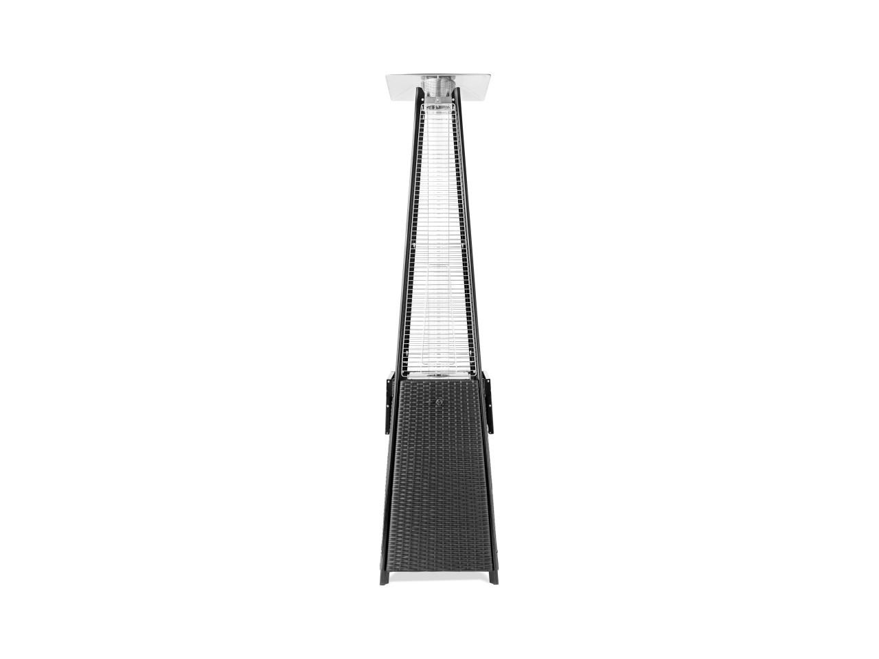 Ogrzewacz Tarasowy Gazowy Piramida Premium Czarny Rattanowy GRILLI 777418