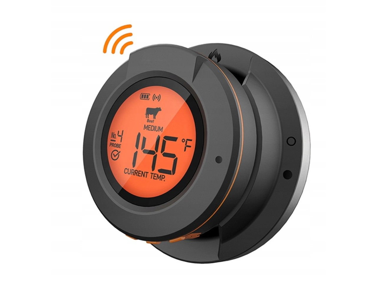 Cyfrowy termometr Bluetooth do grilla z dwoma czujnikami GRILLI 555501