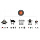 Cyfrowy termometr Bluetooth do grilla z dwoma czujnikami GRILLI 555501