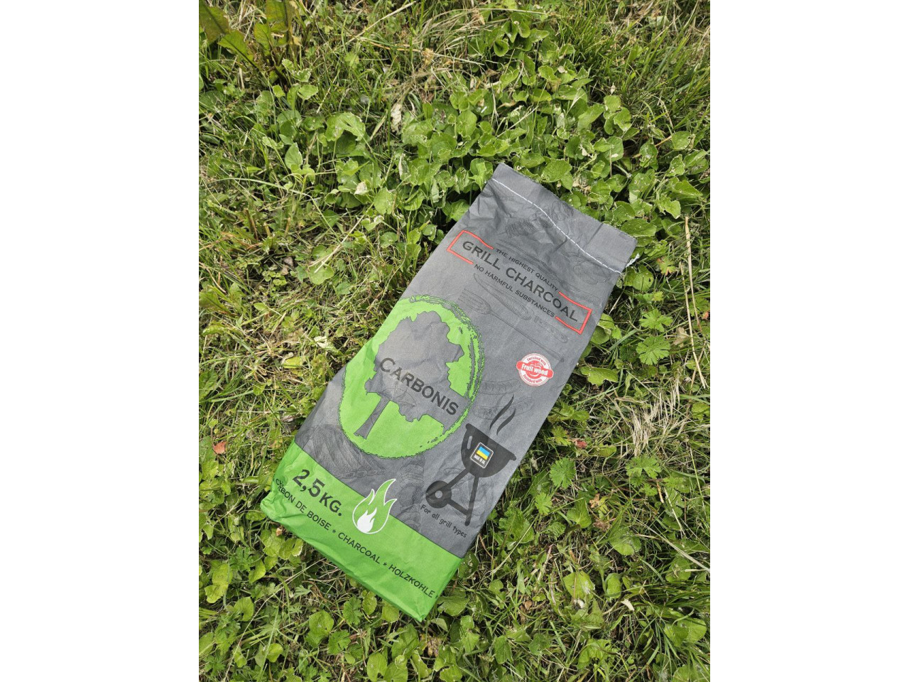 Węgiel drzewny Premium 100% naturalny GRILLI 2,5kg 777485